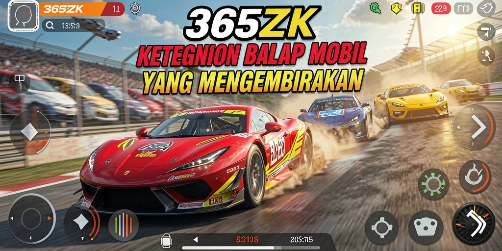 Tampilan gameplay balapan yang seru dan mendebarkan di 365ZK.