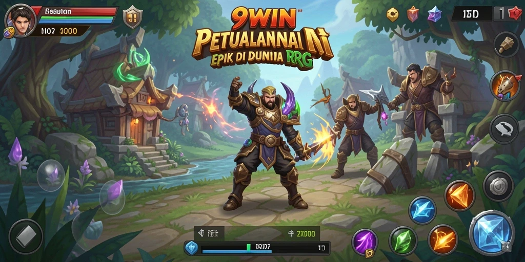 Tampilan gameplay RPG yang seru dan mendebarkan di 9WIN.