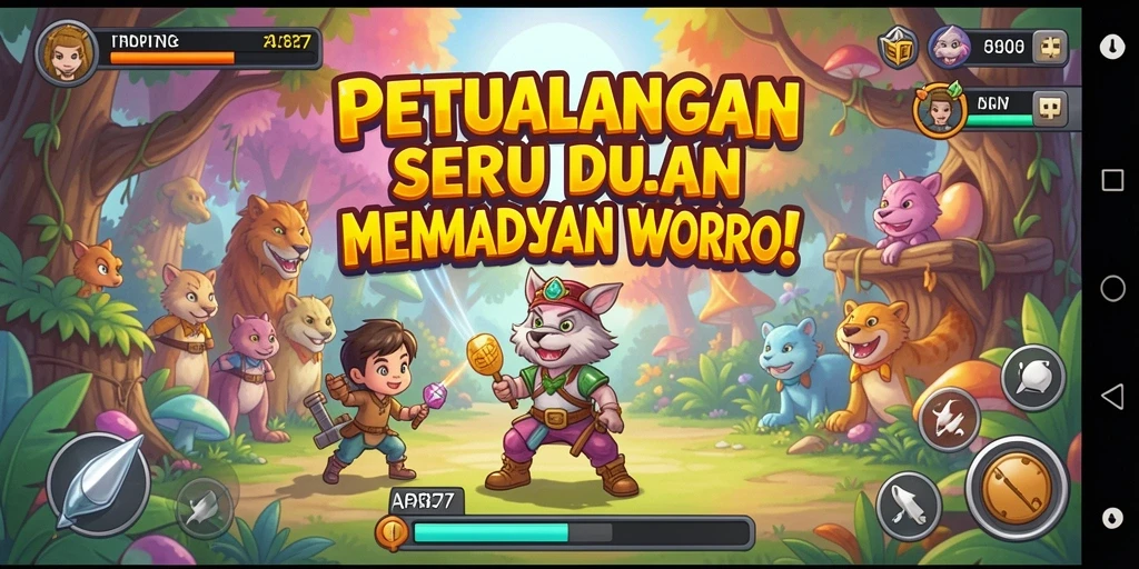 Screenshot utama API77 menampilkan gameplay seru dan penuh warna.