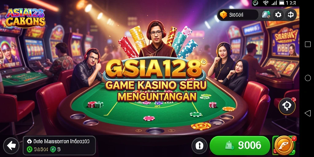 Tampilan menarik dari gameplay ASIA128 yang penuh aksi Kasino.