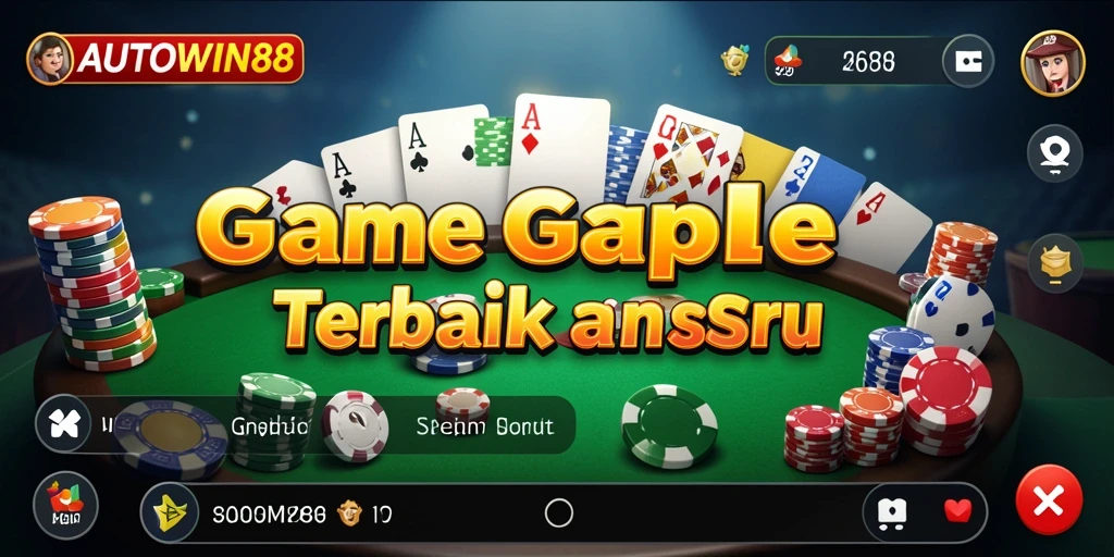 Tampilan gameplay seru dari AUTOWIN88 saat bermain Gaple.