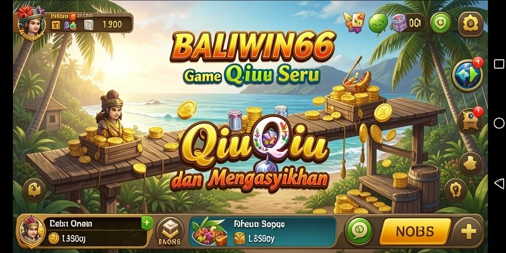 Tampilan gameplay QiuQiu di BALIWIN66 yang menarik dan penuh warna.