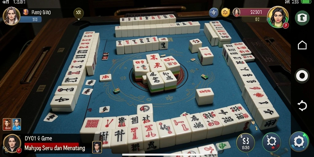 Tampilan gameplay Mahjong di DY01 yang menarik dan penuh tantangan.