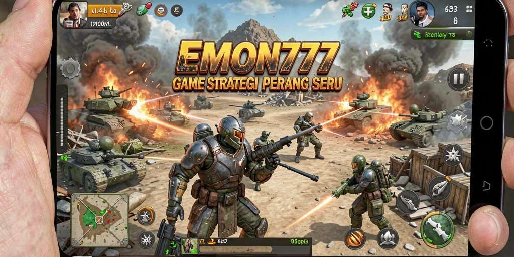 Tangkapan layar gameplay EMON777 menampilkan aksi pertempuran seru dan strategi mendalam.