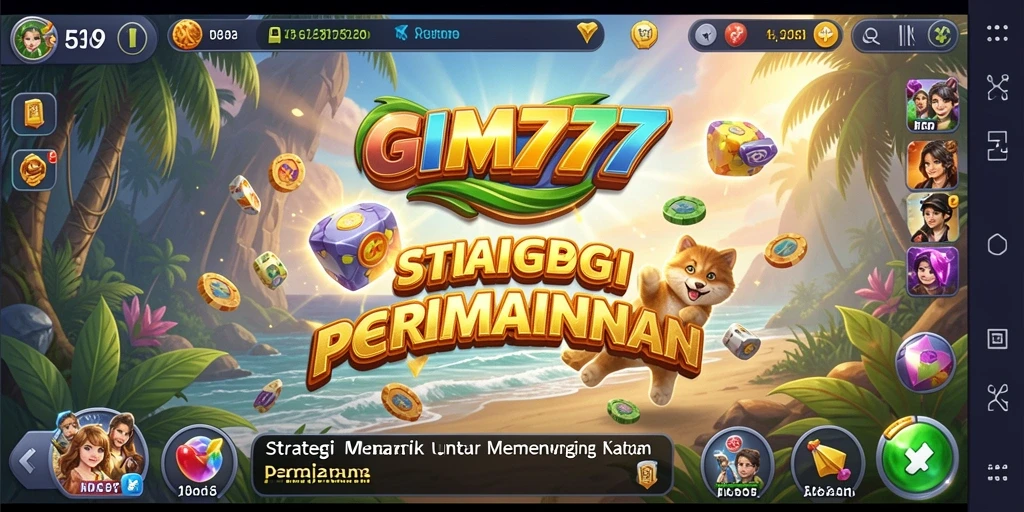 Tampilan gameplay menegangkan dan strategis dari GIM777