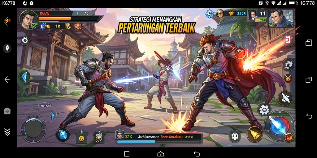 Tampilan gameplay yang intens di KG778 dengan strategi dan pertempuran seru.