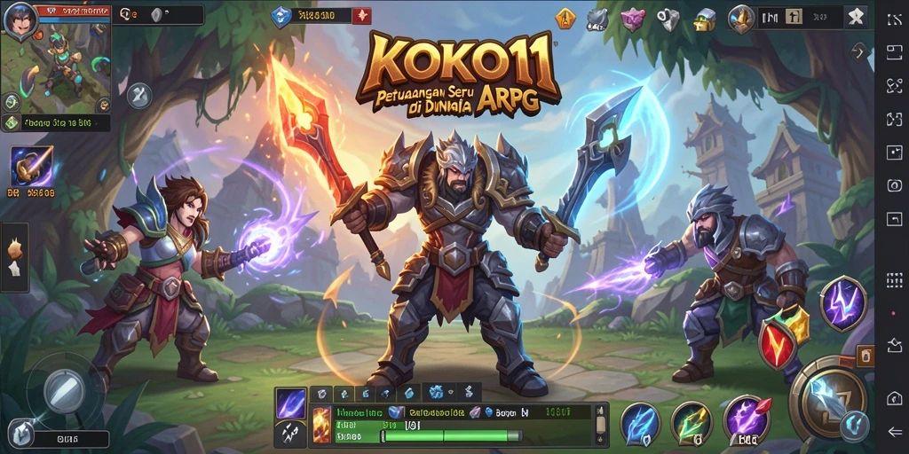 Gameplay seru dengan pertarungan mendebarkan di KOKO11.