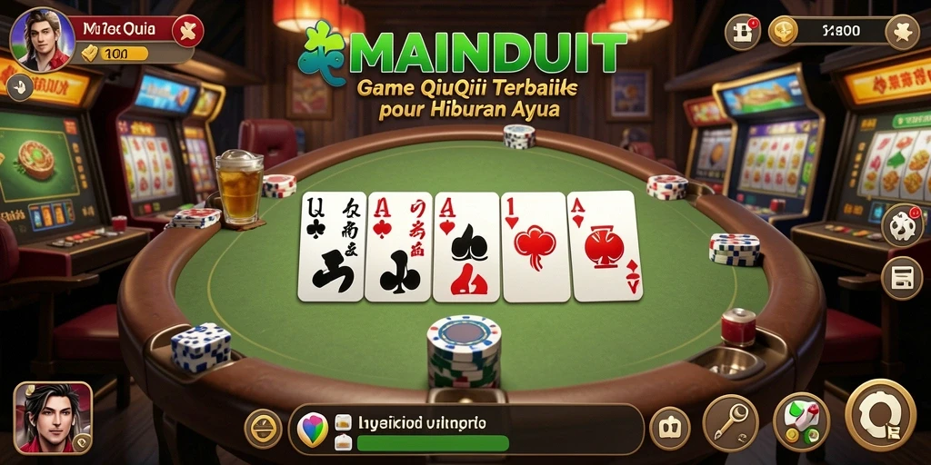Tangkapan layar gameplay QiuQiu MAINDUIT yang seru dan menantang.