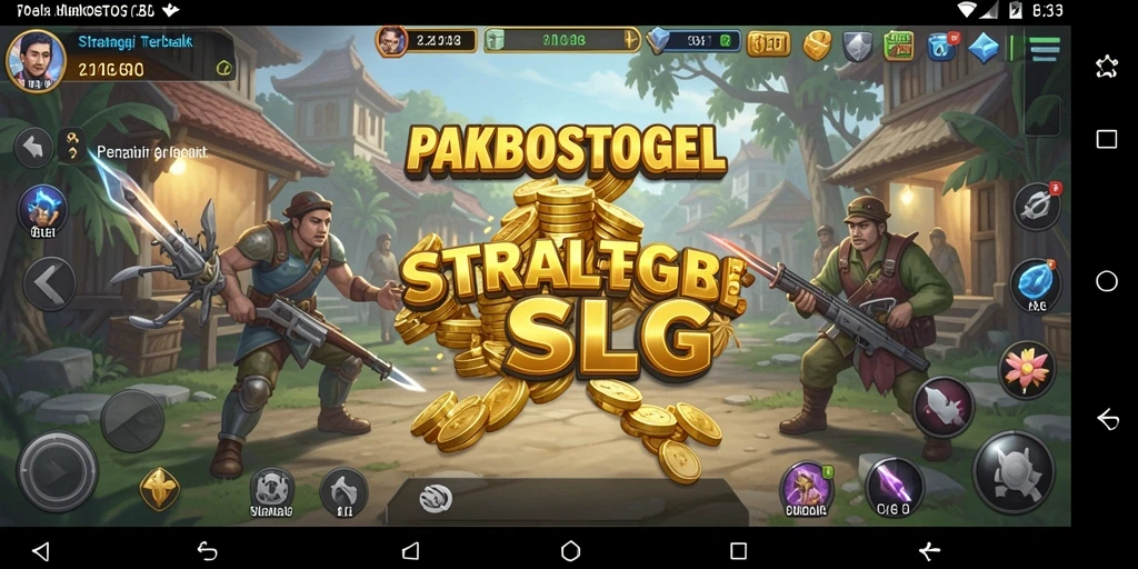 Tangkapan layar utama menunjukkan aksi dinamis dalam permainan SLG.