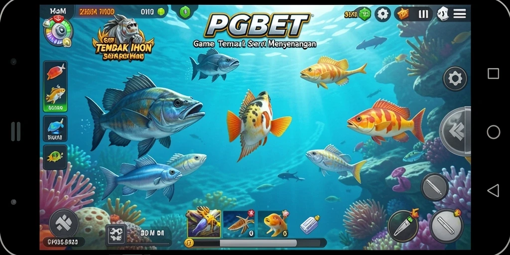 Tangkapan layar gameplay PGBET yang menunjukkan keseruan menembak ikan.