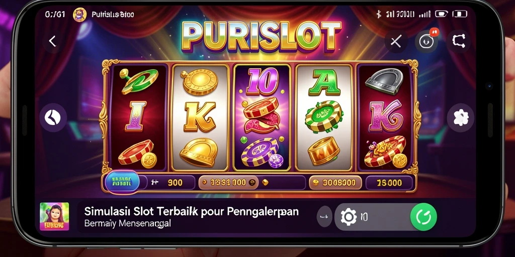Tampilan gameplay PURISLOT yang menarik dan interaktif.