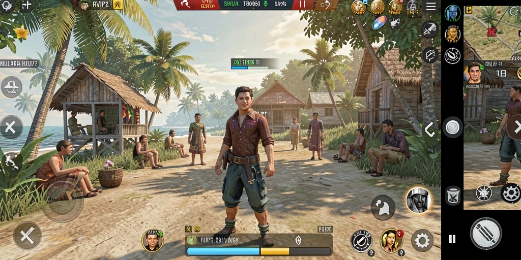 Tampilan gameplay RVIP2 yang menampilkan pengalaman simulasi interaktif.