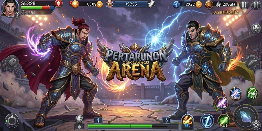 Tampilan gameplay SE328 yang mendebarkan dalam pertarungan Fighting.