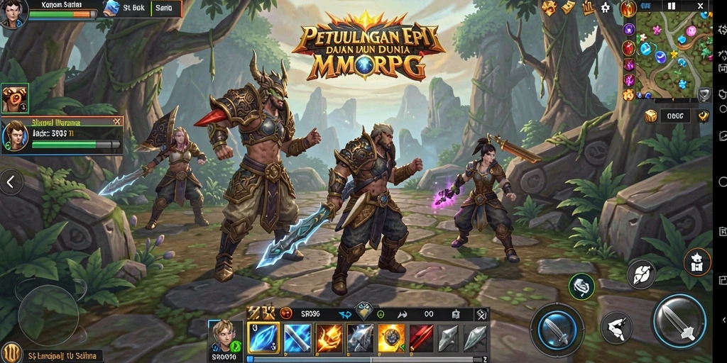 Gameplay MMORPG yang seru dan penuh petualangan dalam SR996.