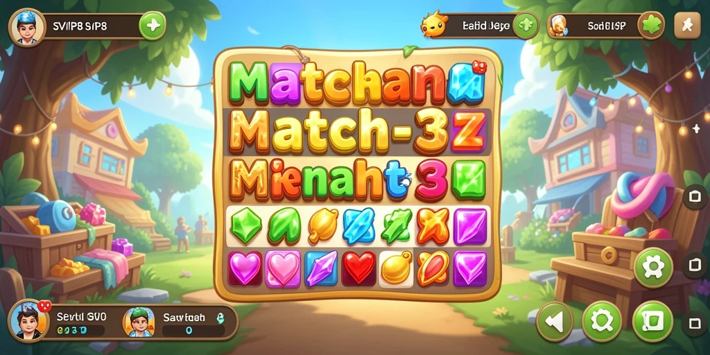 Gameplay seru SVIP8 dengan tantangan Match-3.
