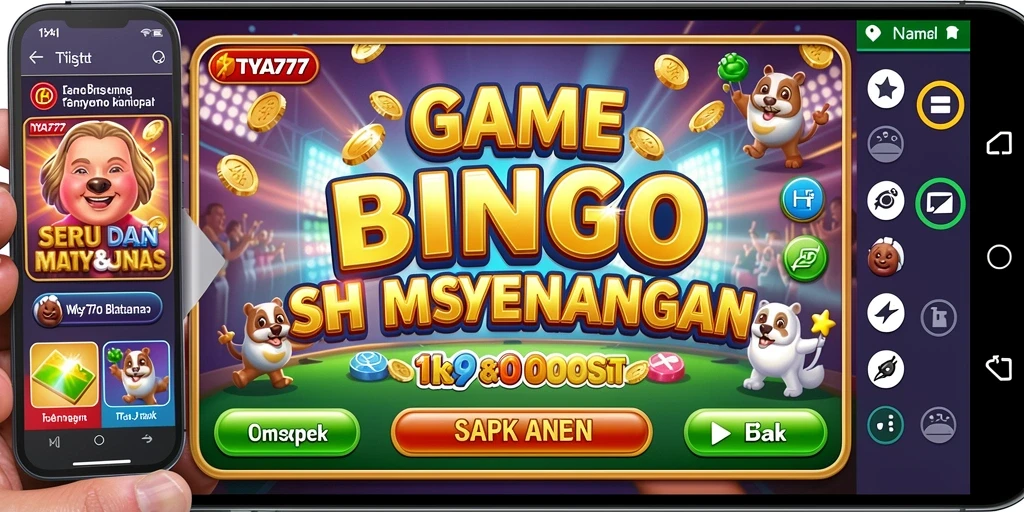 Screenshot utama TYA777 menunjukkan gameplay Bingo yang seru dan interaktif.